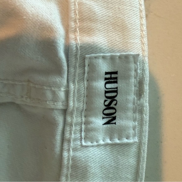 NEW Hudson Muse Crop Skinny 5โ Cuff White Jeans - Picture 8 of 12